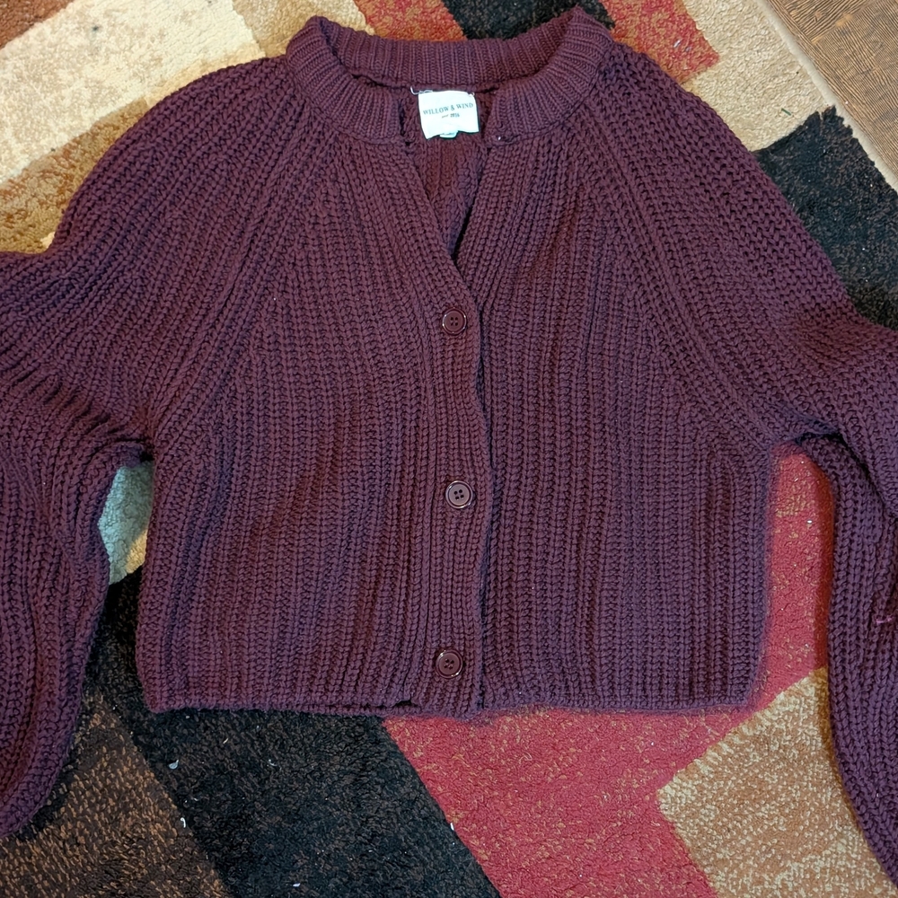 Universal Thread Deep Burgundy Cardigan